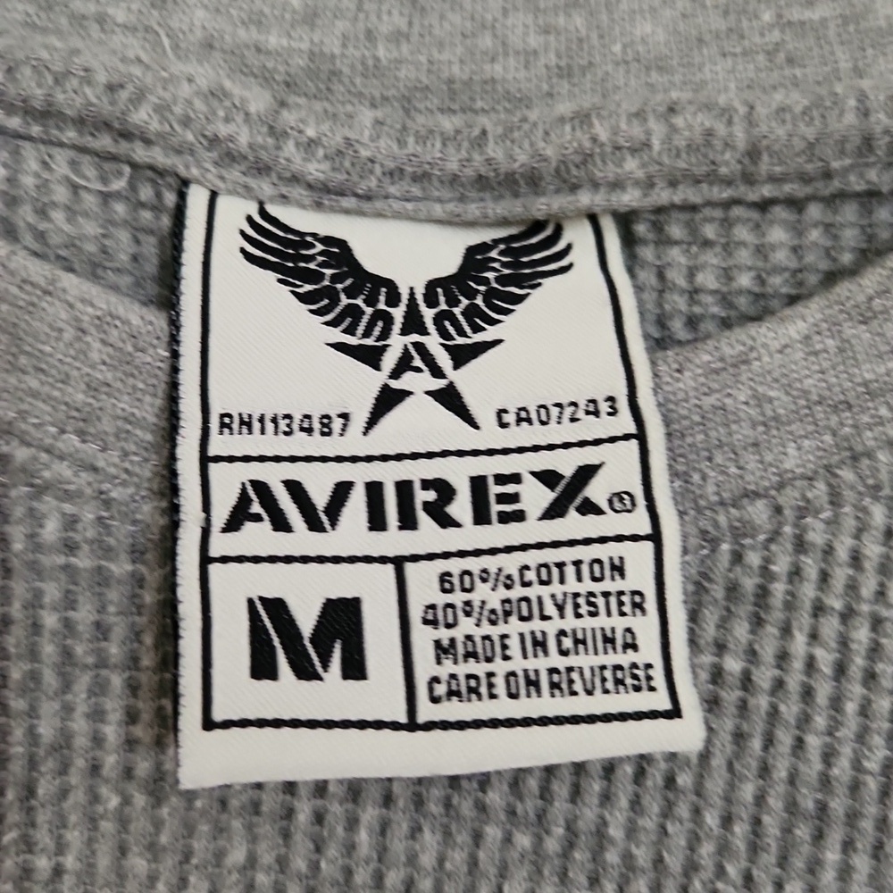 Avirex 1975 Crewneck Sweater Cotton Blend blokecore Bikercore Medium y2k - Picture 3 of 7